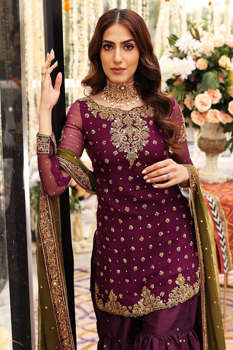 3 Piece Stitched Chiffon Suit - Ready to  Wear