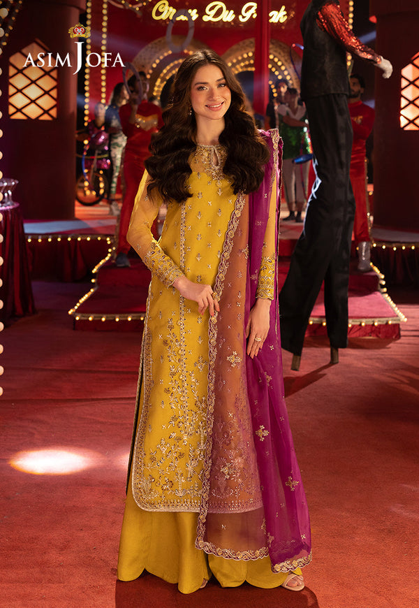 Luxury Organza Embroidered Suit