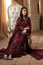 3-Piece Ciffon Dress With Heavy Embroidered