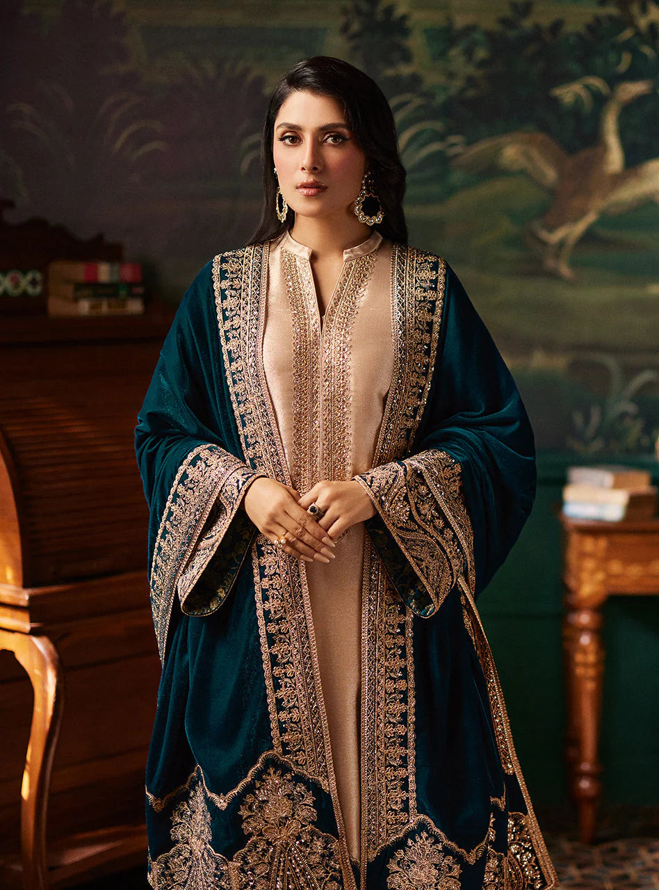 03-Piece Embroidered Maysoor Suit - Ready To Wear