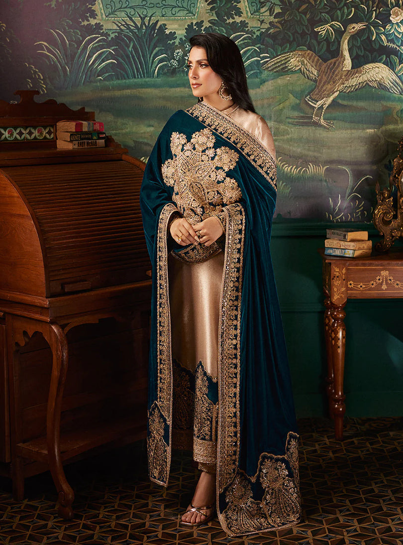03-Piece Embroidered Maysoor Suit - Ready To Wear