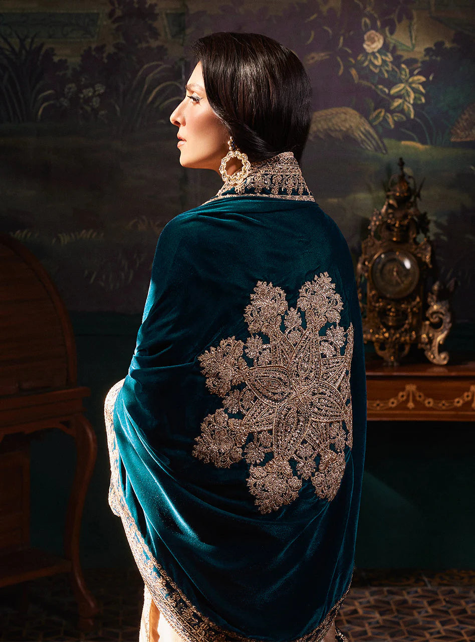 03-Piece Embroidered Maysoor Suit - Ready To Wear