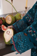 03-Piece Chikankari Suit With Embroidery - Ready To Wear