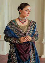 03 Piece Luxury Embroidered Chiffon  Suit - Ready to Wear