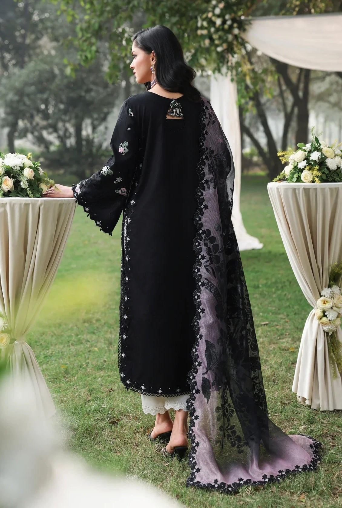 03-Piece Heavy Embroidered Lawn Suit - Ready  To Wear