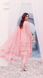 03 Piece Luxury Egyptian Lawn Suit - Ready  to  Wear
