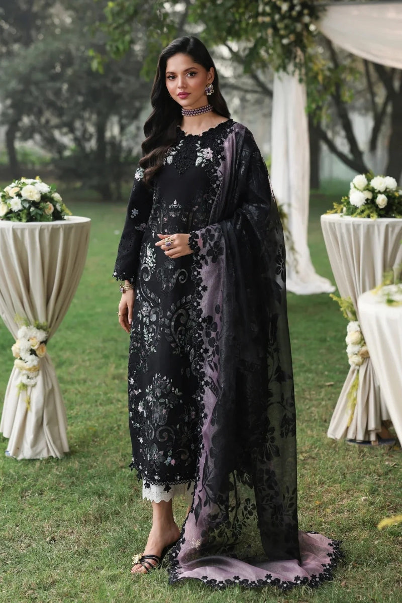 03-Piece Heavy Embroidered Lawn Suit - Ready  To Wear