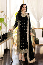 03-Piece Embroidered Chiffon Suit - Ready  To Wear