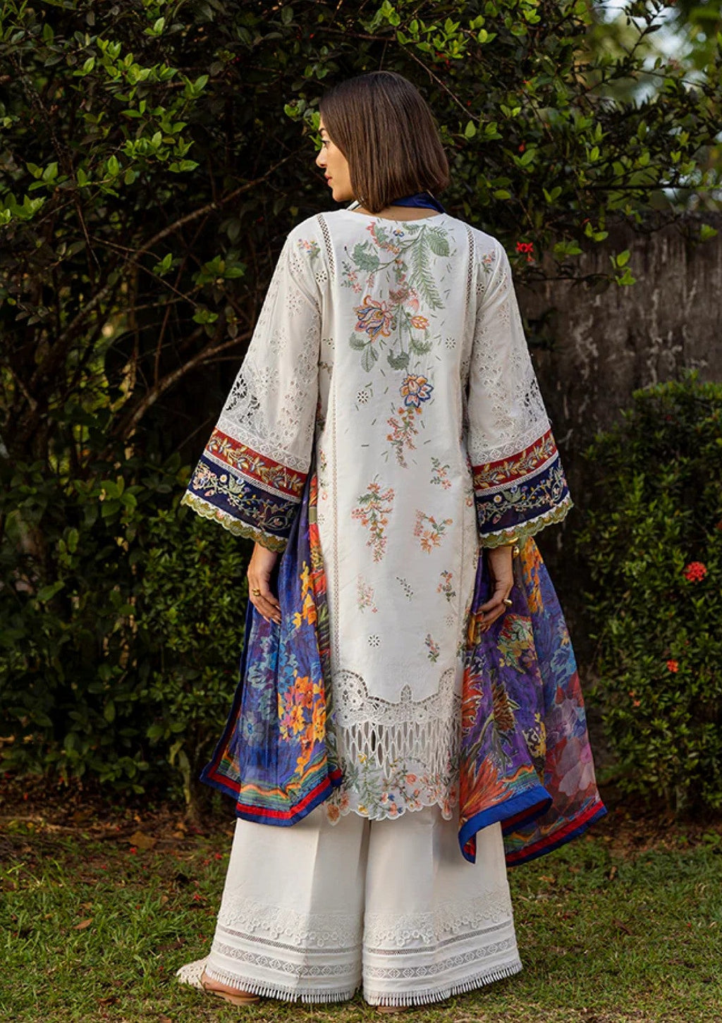 03-Piece Heavy Embroidered Lawn Suit - Ready  To Wear