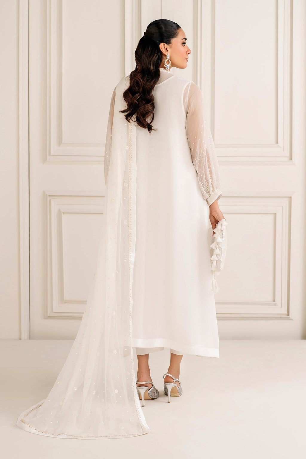 03-Piece Pure Chiffon Suit - Ready to Wear