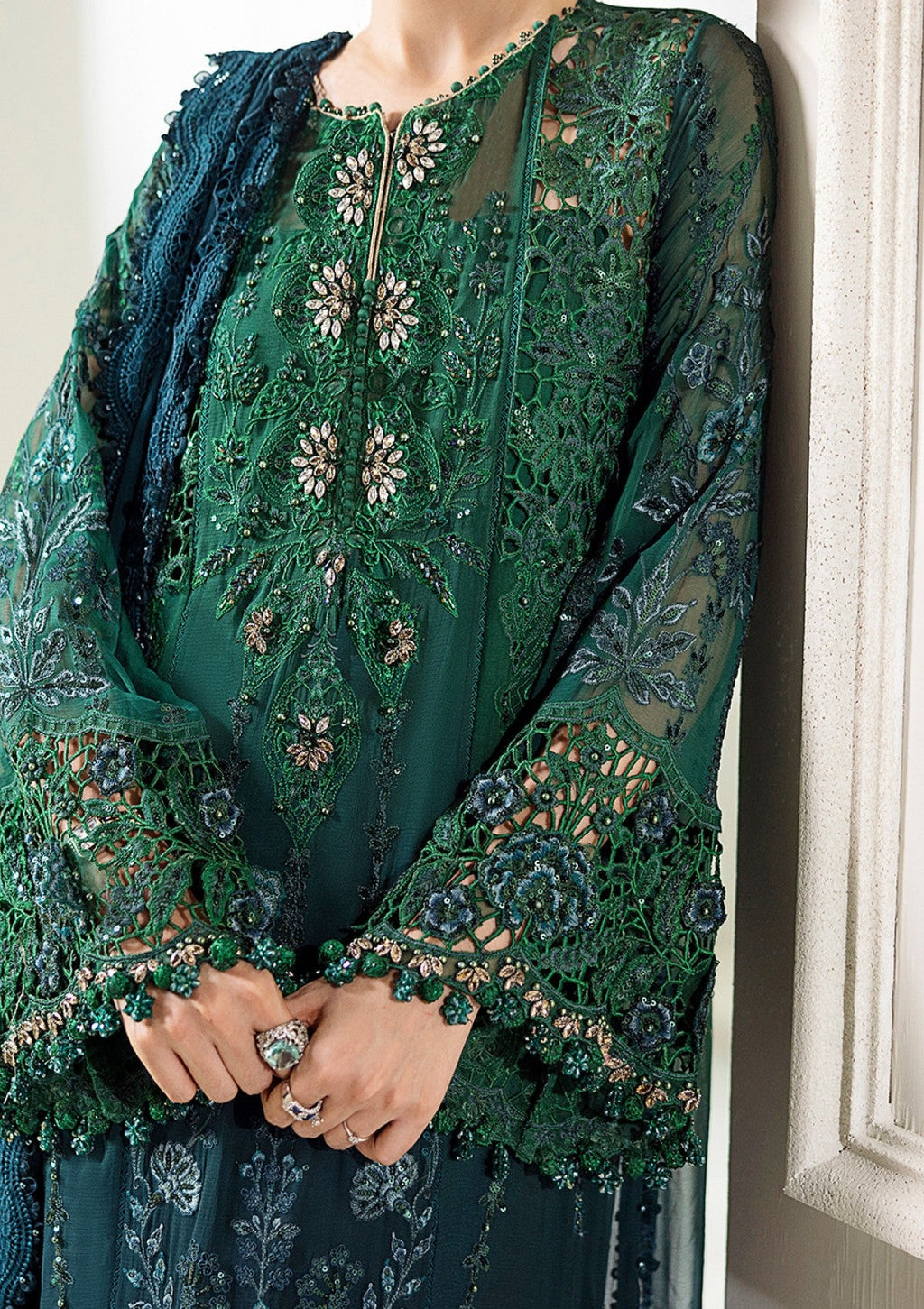 03-Piece Luxury Chiffon Suit - Ready  To Wear