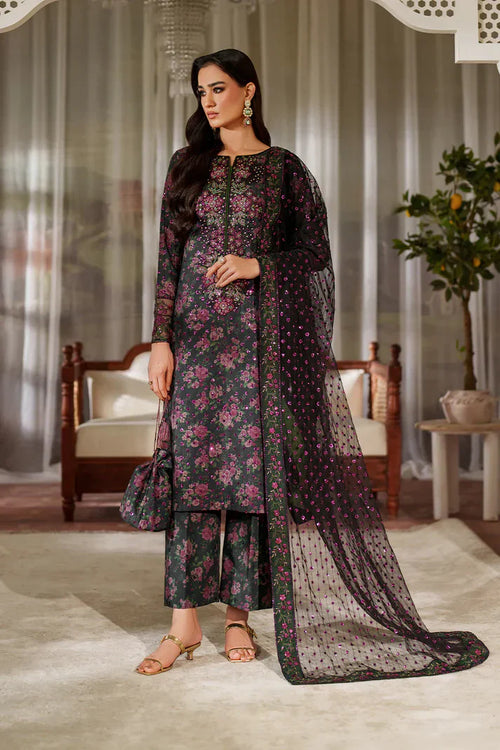 03-Piece Printed Lawn suit - Ready To Wear