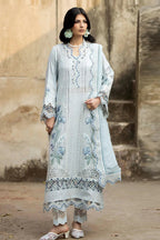 0 3-Piece Adda Work Embroidered Chiffon Suit - Ready To Wear