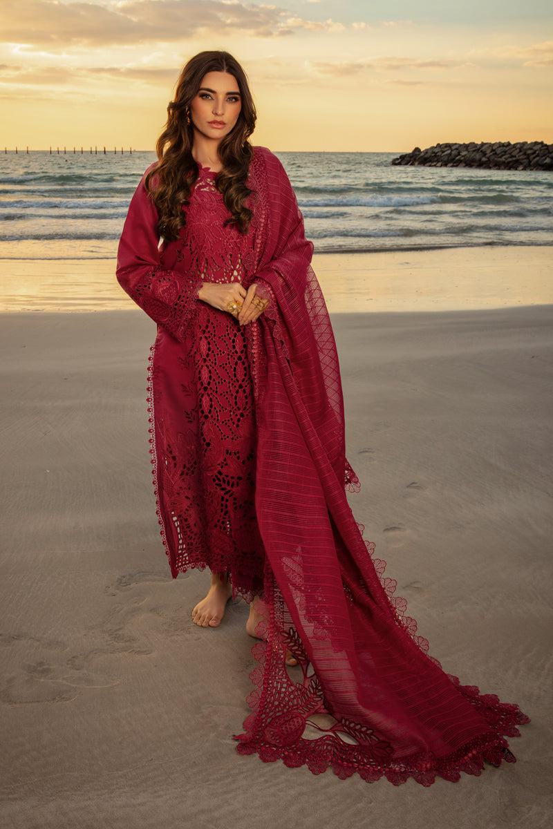 3-Piece Lawn Fully Embroidered Dress Ready To Wear