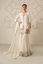 03-Piece Embroidered Shalmoz Chiffon Suit - Ready To Wear