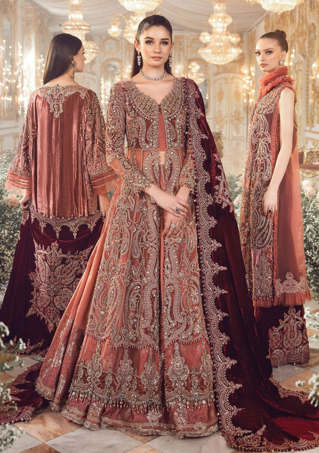 Maria B stitched Net Frock – Ready to Wear