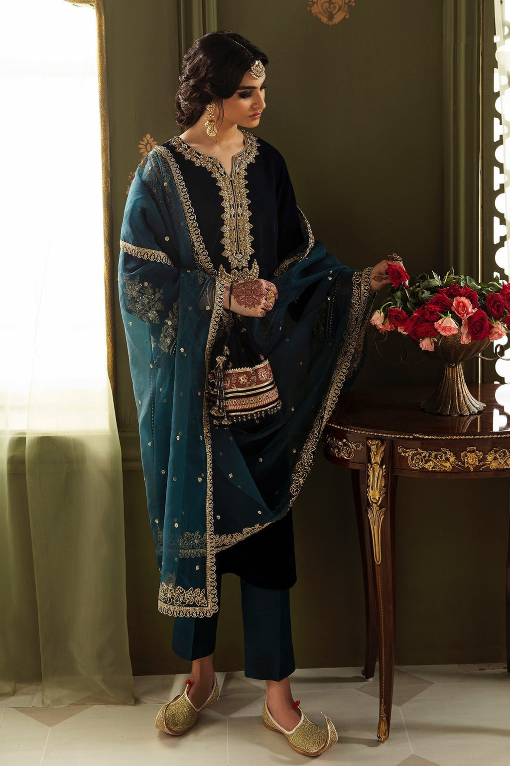 Baroque Velvet  dress