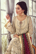 03  Piece  Chiffon Suit with Adda Work - Ready  To Wear
