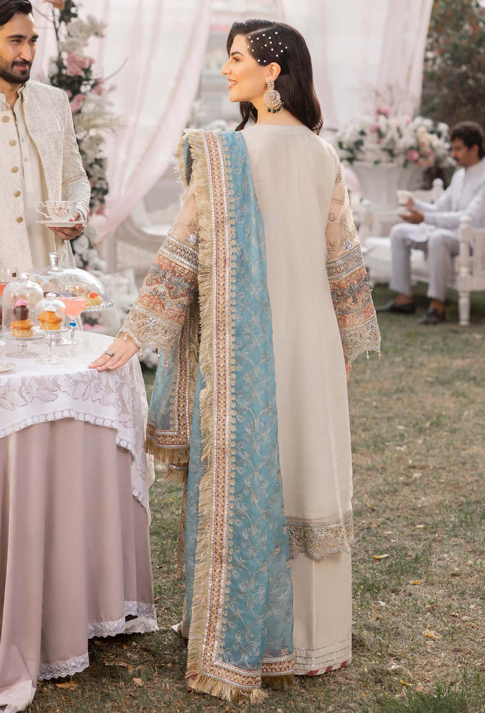 03-Piece Luxury Embroidered Chiffon Suit - Ready To Wear