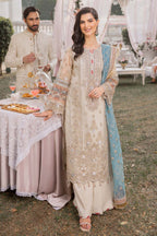 03-Piece Luxury Embroidered Chiffon Suit - Ready To Wear