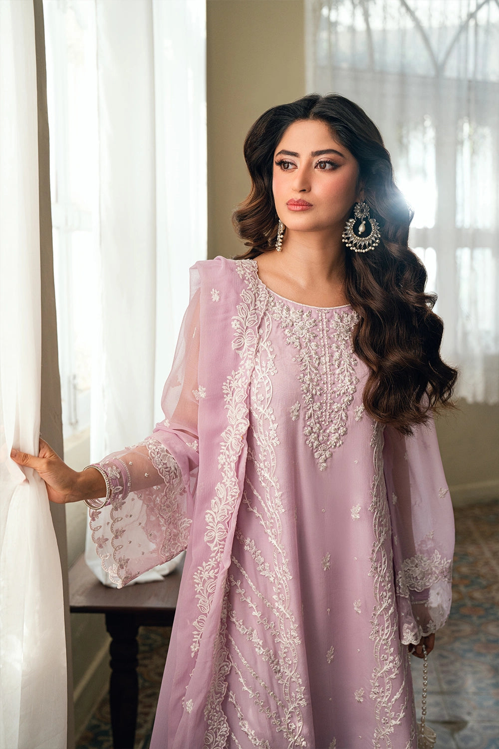 03-Piece Premium Embroidered Chiffon Suit - Ready To Wear