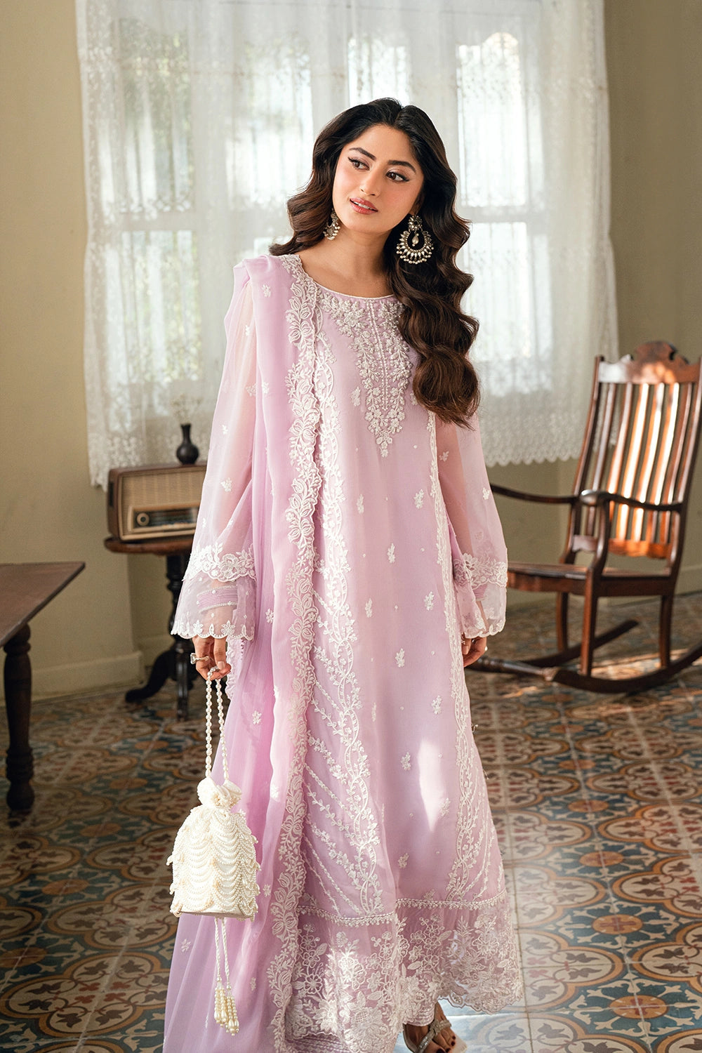 03-Piece Premium Embroidered Chiffon Suit - Ready To Wear