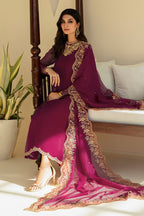 03 Piece  Luxury Embroidered Chiffon  Suit - Ready  to Wear