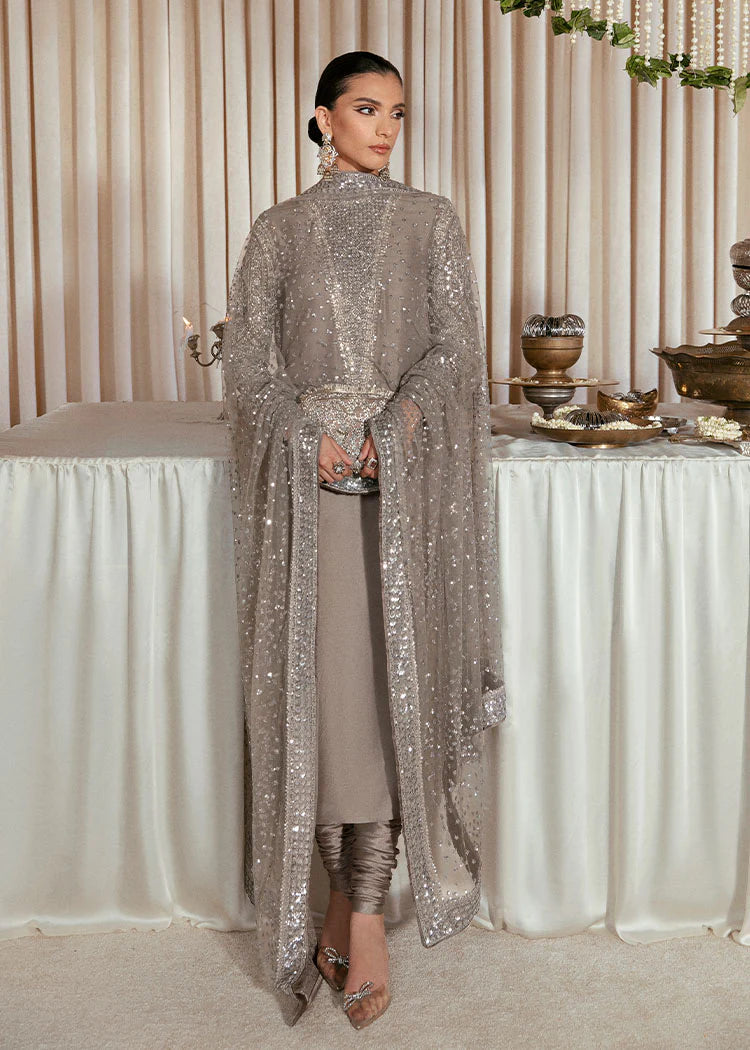 03 Piece Heavy Adda Work Raw Silk Suit - Ready  To Wear