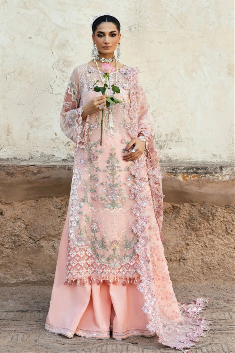 03 Piece Embroidered Chiffon Suit - Ready To Wear