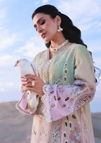 03 Piece Luxury  Embroidered  Chikankari Lawn Suit - Ready  to Wear