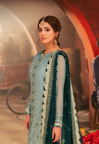 3 piece Stitched Chiffon suit
