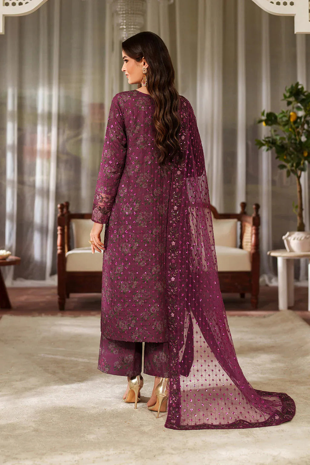 03-Piece Printed Lawn suit - Ready To Wear