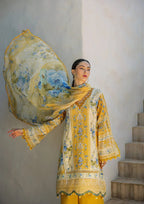 3  Piece Stitched   Lawn Suit  - Ready  to  Wear