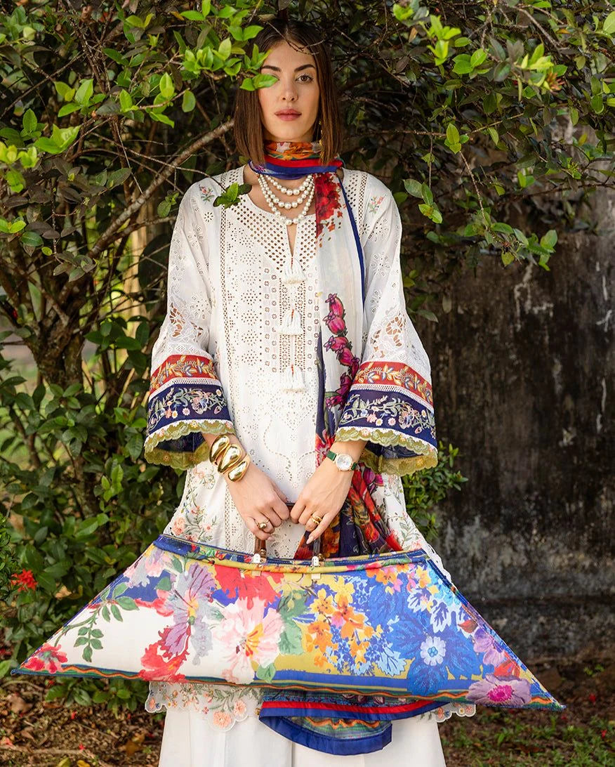 03-Piece Heavy Embroidered Lawn Suit - Ready  To Wear