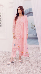 03 Piece Luxury Egyptian Lawn Suit - Ready  to  Wear