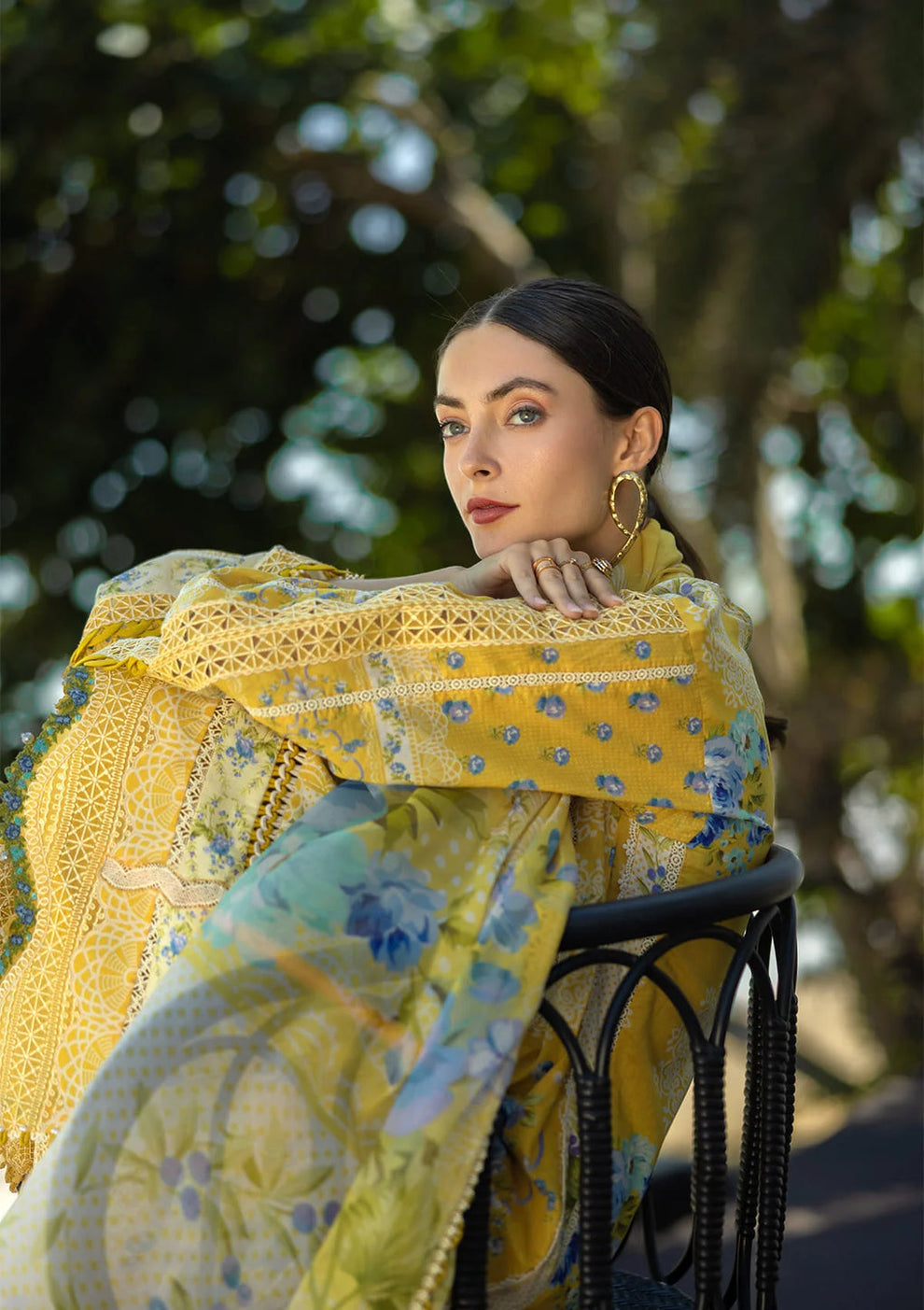 3  Piece Stitched   Lawn Suit  - Ready  to  Wear