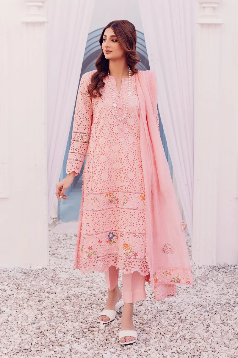 03 Piece Luxury Egyptian Lawn Suit - Ready  to  Wear