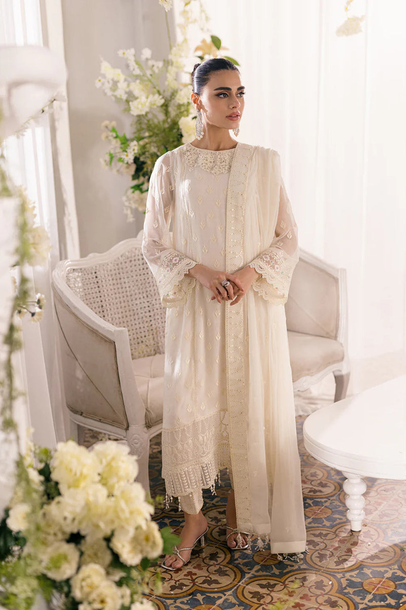 03-Piece Embroidered Chiffon Suit - Ready  To Wear