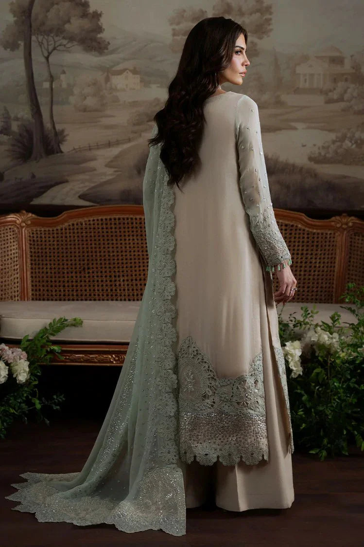 Chiffon  stitched  Embroidered Suit