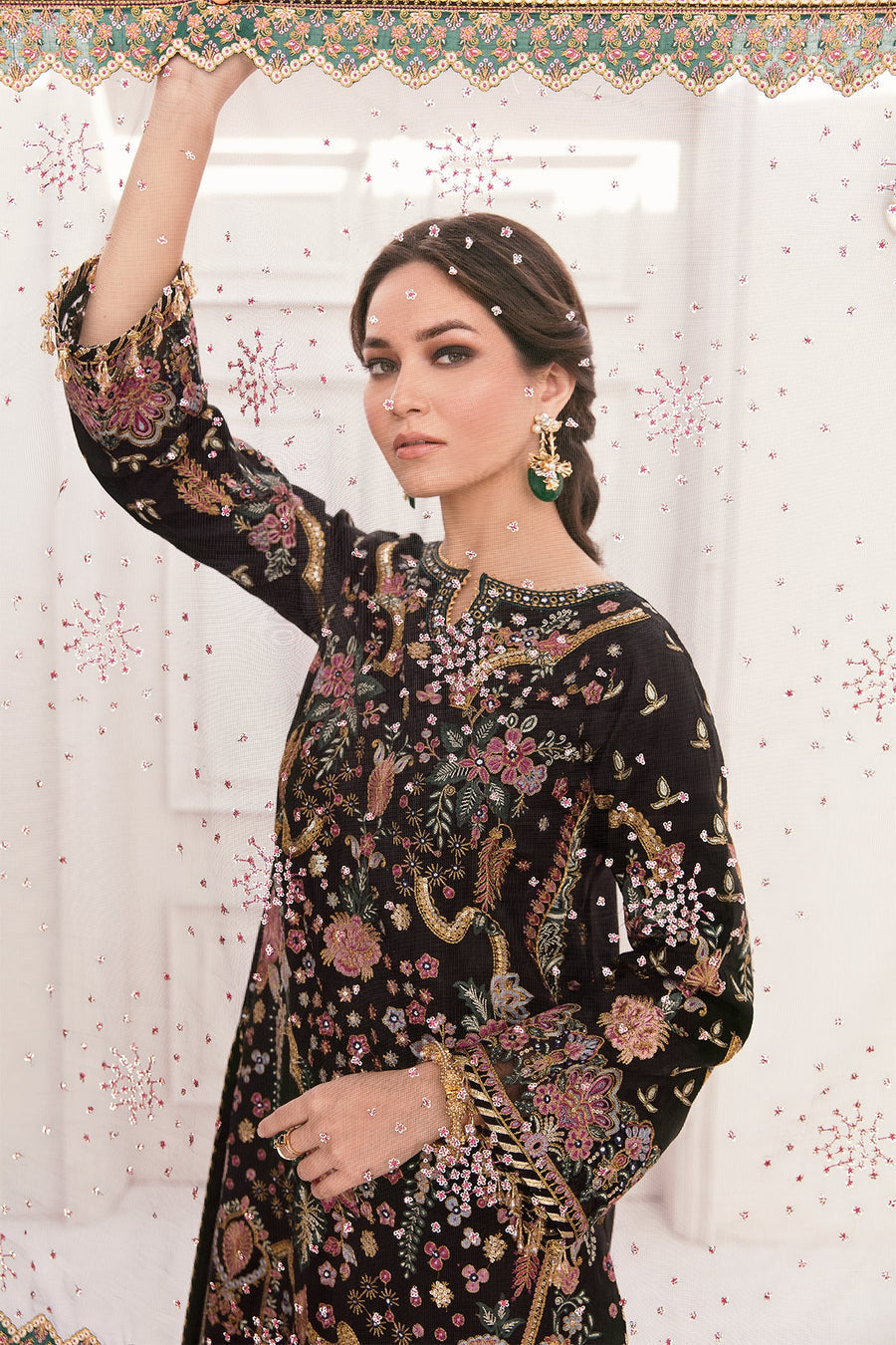 3 Piece Stitched  Silk Suit - Ready to Wear
