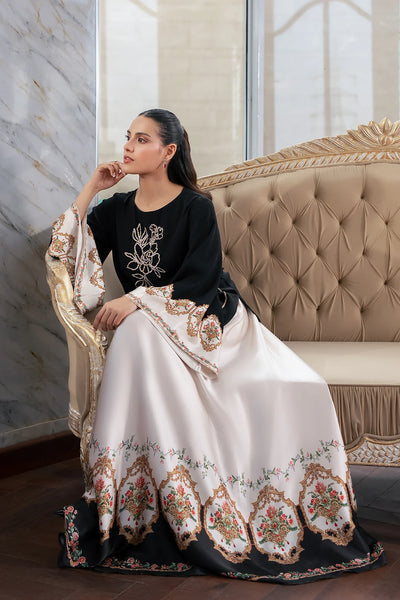 03 Piece Luxury Silk Suit - Ready To Wear