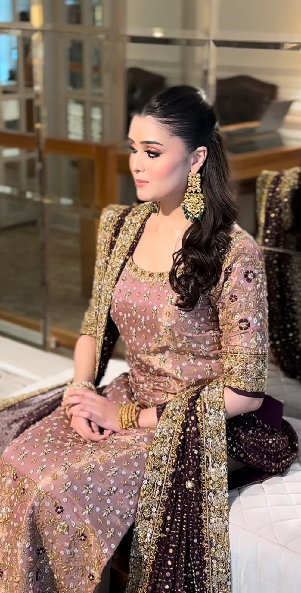 03-Piece Luxury Hand Embellished Adda Work Suit - Ready  To  Wear