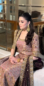 03-Piece Luxury Hand Embellished Adda Work Suit - Ready  To  Wear