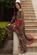 03-Piece Printed Lawn Suit - Ready To Wear