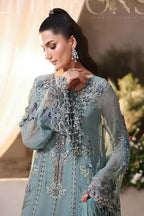 03-Piece Embroidered Chiffon Suit - Ready  To Wear