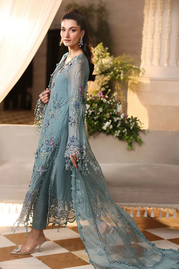03-Piece Embroidered Chiffon Suit - Ready  To Wear