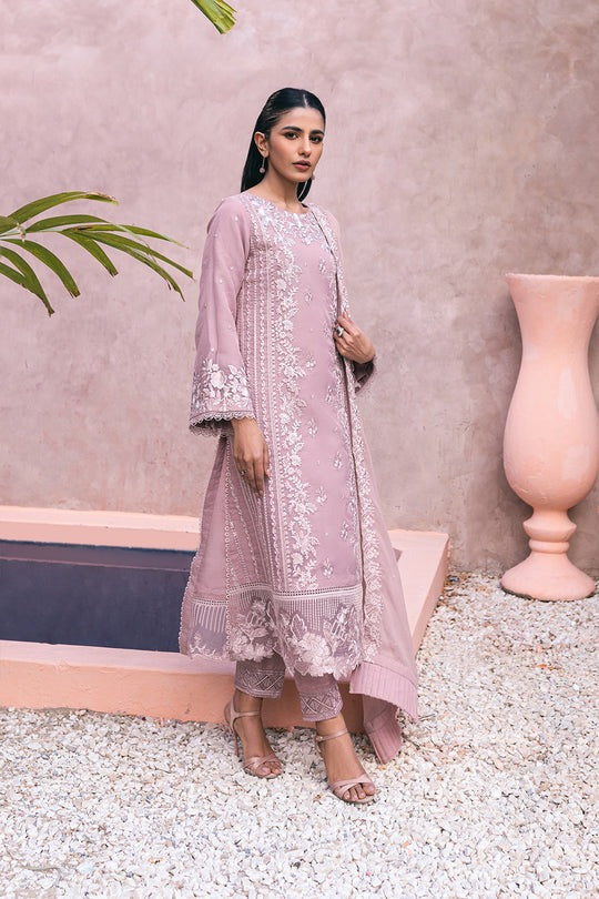 03 Piece Luxury Embroidered Chiffon Suit - Ready  to  Wear