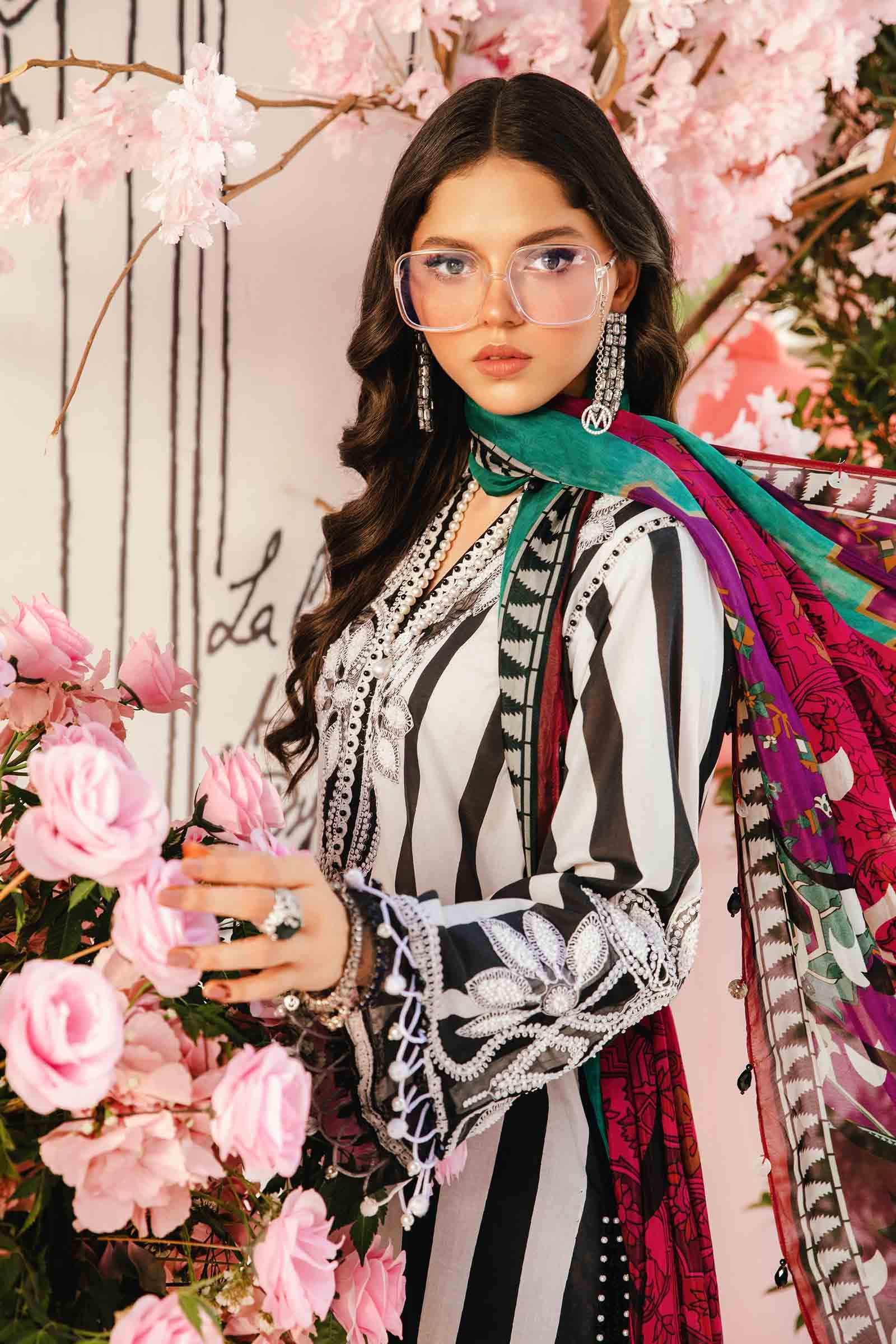 03-Piece Embroidered Printed Lawn Dress - Ready To Wear
