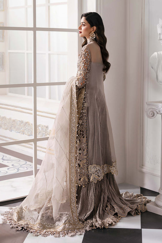 03 Piece Luxury Embroidered  Organza Suit - Ready To Wear
