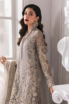 03 Piece Luxury Embroidered  Organza Suit - Ready To Wear